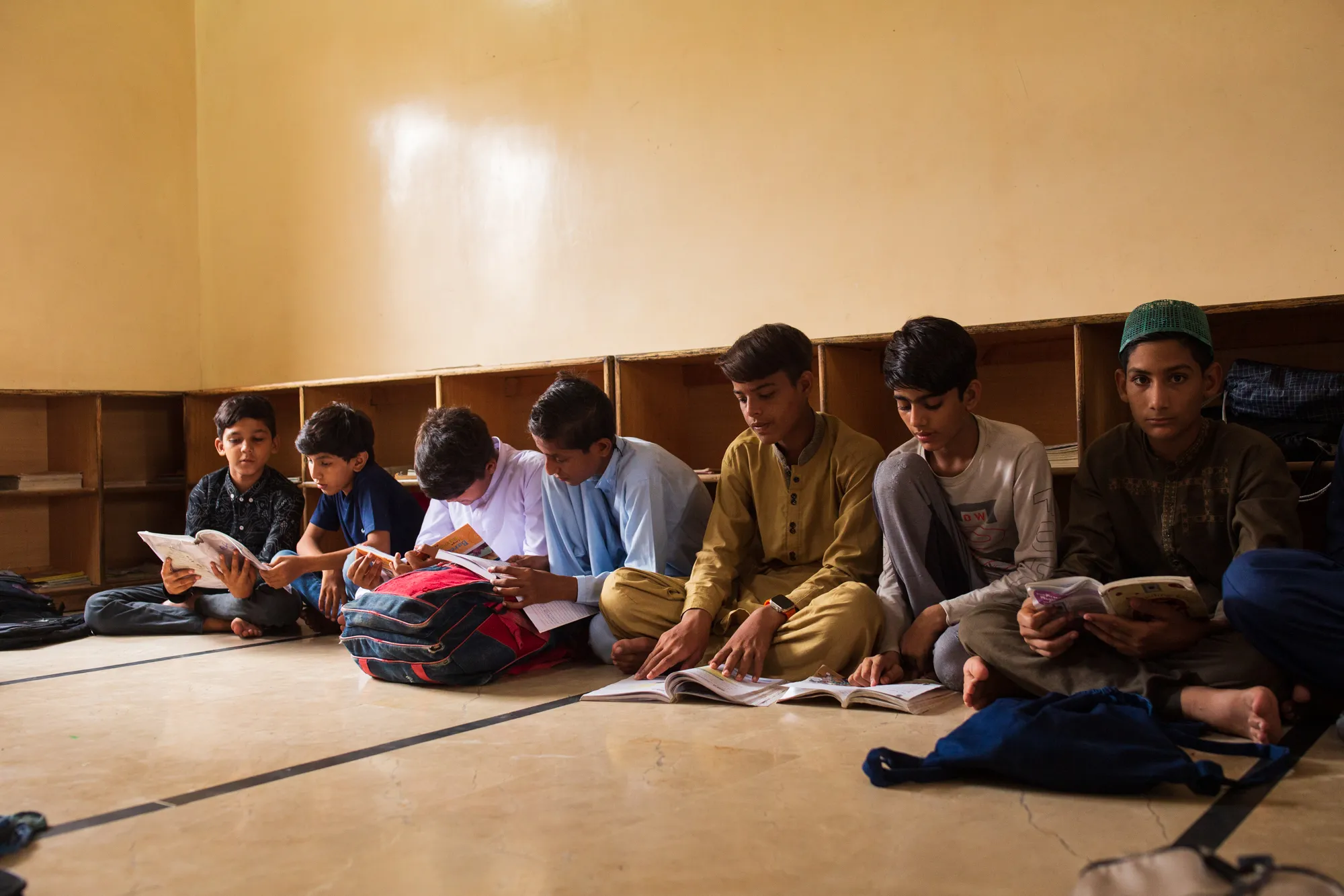 Students in classroom studying
